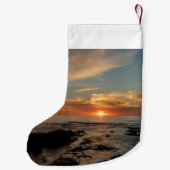 San Diego Sunset II California Seascape Kleine Kerstsok (Achterkant)