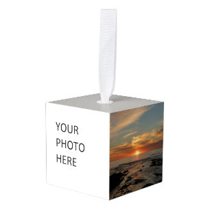 San Diego Sunset II California Seascape Kubus Ornament