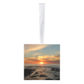 San Diego Sunset II California Seascape Kubus Ornament (Rechts)