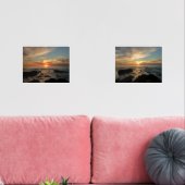 San Diego Sunset II California Seascape Muurkunst Sets (Woonkamer)