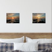 San Diego Sunset II California Seascape Muurkunst Sets (Slaapkamer)