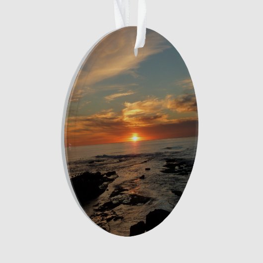 San Diego Sunset II California Seascape Ornament (voorkant)