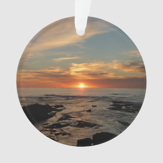San Diego Sunset II California Seascape Ornament (voorkant)