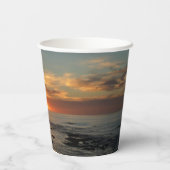San Diego Sunset II California Seascape Papieren Bekers (Achterkant)