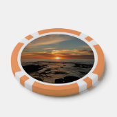San Diego Sunset II California Seascape Poker Chips (Enkel)