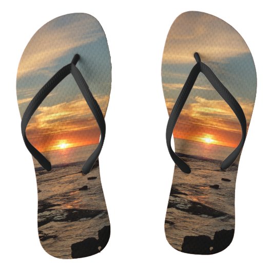 San Diego Sunset II California Seascape Teenslippers (Voetbed)