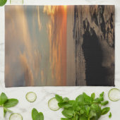 San Diego Sunset II California Seascape Theedoek (Gevouwen)