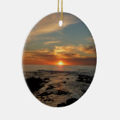 San Diego Sunset II California Zeegezicht Keramisch Ornament (Rechts)