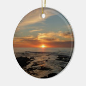 San Diego Sunset II California Zeegezicht Keramisch Ornament (Links)