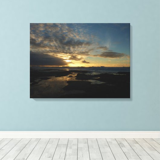 San Diego Sunset III Stunning California Landschap Canvas Afdruk (Insitu (Houten vloer))