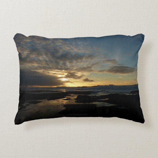 San Diego Sunset III Stunning California Landschap Decoratief Kussen (Voorkant)
