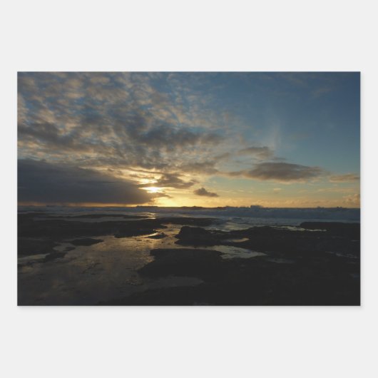 San Diego Sunset III Stunning California Landschap Inpakpapier Vel (Voorkant 2)