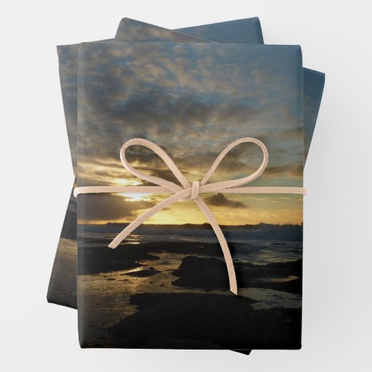 San Diego Sunset III Stunning California Landschap Inpakpapier Vel (In situ)