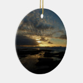 San Diego Sunset III Stunning California Landschap Keramisch Ornament (Rechts)