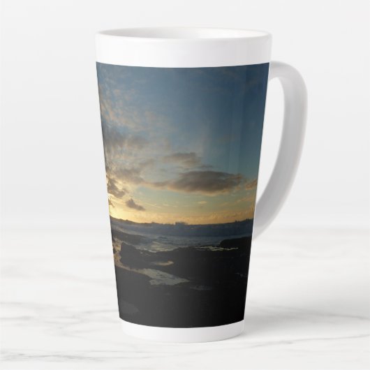 San Diego Sunset III Stunning California Landschap Latte Mok (Rechterhoek)