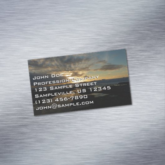 San Diego Sunset III Stunning California Landschap Magnetisch Visitekaartje (Voorbeeld)
