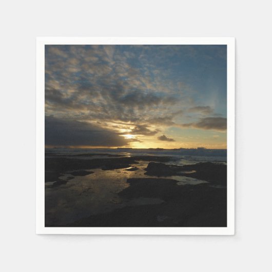 San Diego Sunset III Stunning California Landschap Servetten (Voorkant)
