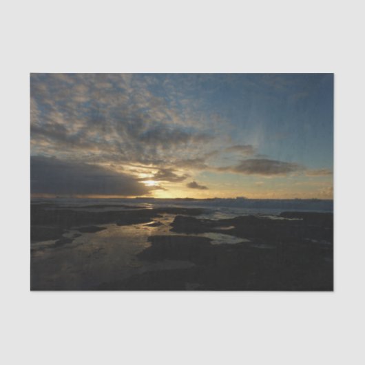 San Diego Sunset III Stunning California Landschap Tissuepapier (Voorkant)