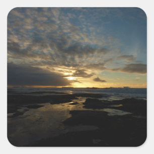 San Diego Sunset III Stunning California Landschap Vierkante Sticker
