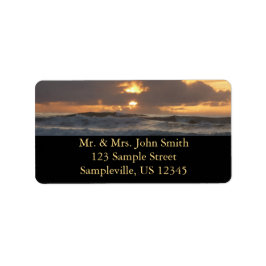 San Diego Sunset IV California Seascape Etiket