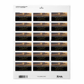 San Diego Sunset IV California Seascape Etiket (Full Sheet)