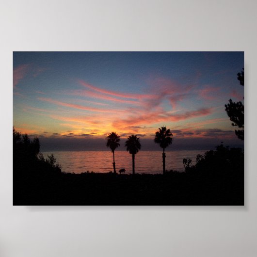 San Diego Sunset Poster (Voorkant)