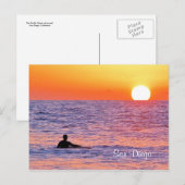 San Diego Sunset Swim Briefkaart (Voorkant / Achterkant)