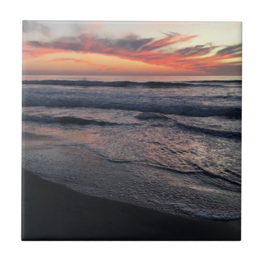 San Diego Sunset Tegeltje (Voorkant)