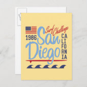San Diego Surf Challenge 1986 Briefkaart (Voorkant / Achterkant)