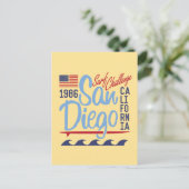 San Diego Surf Challenge 1986 Briefkaart (Staand voorkant)