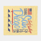 San Diego Surf Challenge 1986 Fleece Deken (Voorkant (Horizontaal))