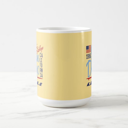 San Diego Surf Challenge 1986 Koffiemok (Center)