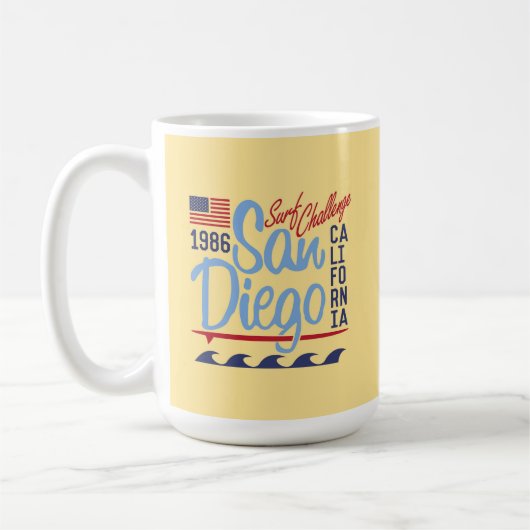 San Diego Surf Challenge 1986 Koffiemok (Links)
