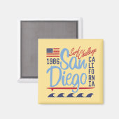 San Diego Surf Challenge 1986 Magneet (Voorkant / Achterkant)