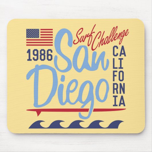 San Diego Surf Challenge 1986 Muismat (Voorkant)