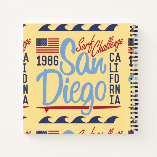 San Diego Surf Challenge 1986 Notitieboek (Achterkant)