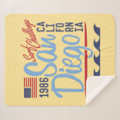 San Diego Surf Challenge 1986 Sherpa Deken (Voorkant (horizontaal))