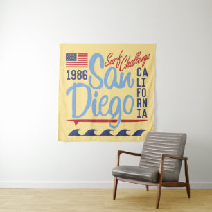 San Diego Surf Challenge 1986 Wandkleed