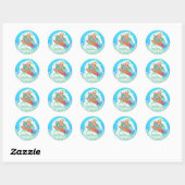 San Diego Surfer Ronde Sticker (Vel)