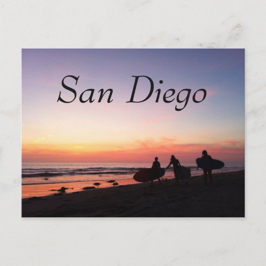 San Diego Surfers Briefkaart (Voorkant)