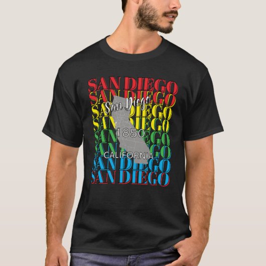 San Diego T-shirt  (Voorkant)