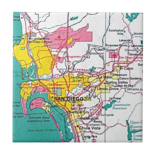 San Diego Tegeltje (Voorkant)