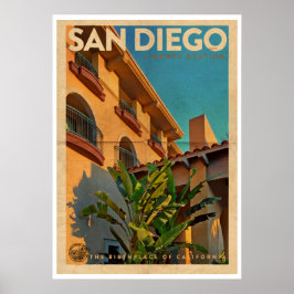  San Diego Travel Poster