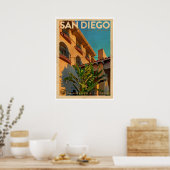  San Diego Travel Poster (Keuken)