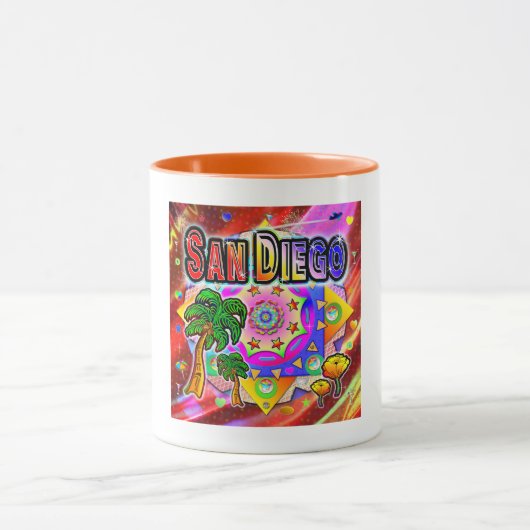 San Diego Tropische Vrienden Mok (Midden)