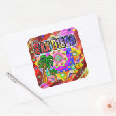 San Diego Tropische Vrienden Sticker (Envelop)