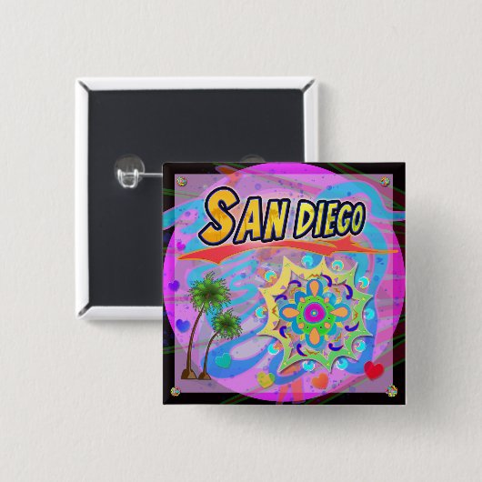 San Diego True Progress Button (Voorkant /achterkant)