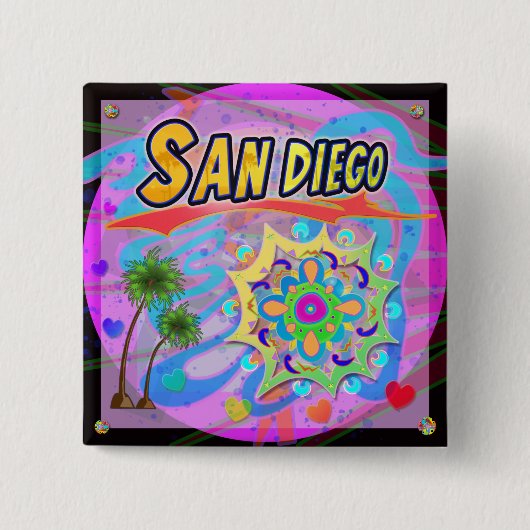 San Diego True Progress Button (Voorkant)