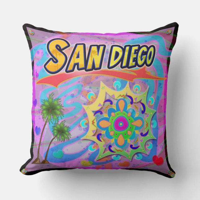 San Diego True Progress Pillow Kussen (Voorkant)