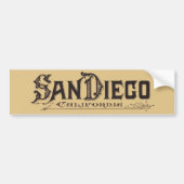 San Diego  Typeface Bumpersticker (Voorkant)